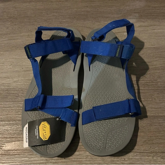 Merrill Breakwater Strap Sandals Blue NEW NWT - Picture 3 of 8